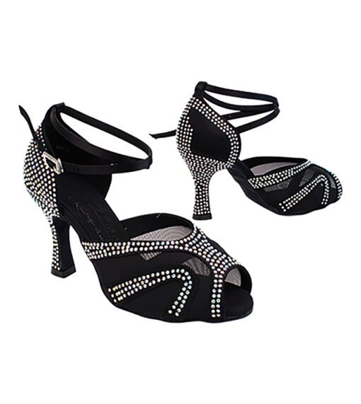 Very Fine Ladies Latin, Rhythm, Salsa Dance Shoes - Crystal Collection S1005CC | Flamingo Sportswear