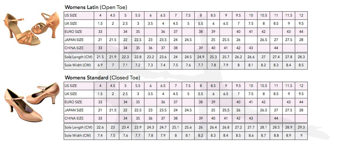 Womens Shoe Size Conversion - Shoe Size Chart