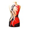 Long Sleeve Gymnastics Leotard for Girls Black - Red - Flamingo Sportswear