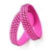Crystal Decorated Bracelets – 3 Rows Sparkling Dance Jewelry - Flamingo Sportswear