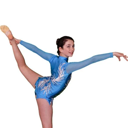 Blue Queen Gymnastics Leotard | Flamingo Sportswear