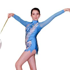 Blue Queen Gymnastics Leotard - Flamingo Sportswear|Flamingo Sportswear - Blue Queen Gymnastics Leotard|FlamingoSportswear - Blue Queen Rhythmic Gymnastics Leotard