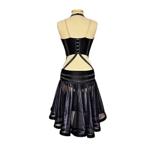 Black Latin Ballroom Dance Competition Dress | Flamingo Sportswear