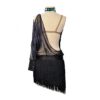 Black-Blue Ballroom Latin Dance Dress - Flamingo Sportswear