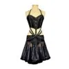 Black Latin Dress for Ballroom Dance Competition|Black Latin Ballroom Dance Competition Dress