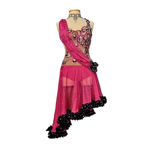 Pink Ballroom Dance Dress