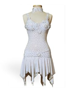 White Ballroom Latin Custom Dance Costume - Dress|Ballroom Latin Custom Dance Costume - Dress white|Ballroom Latin Custom Dance Costume - Dress