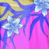 Girls Gymnastics Leotard with Blue Flowers - Flamingo Sportswear