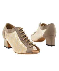 Very Fine Dance Shoes - 1643 - Brown Nubuck-47 Mesh size 10 - 2-inch heel|