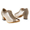 Very Fine Dance Shoes - 1643 - Brown Nubuck-Flesh Mesh size 10 - 2-inch heel|
