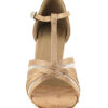 Very Fine Dance Shoes - 16612 - Brown Satin-Flesh Mesh - Flamingo Sportswear