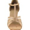 Very Fine Dance Shoes - 16612 - Brown Satin-Flesh Mesh - Flamingo Sportswear