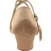 Very Fine Low Heel Ballroom Dance Shoes - 1670C - Brown Satin 1.5-inch Heel | Flamingo Sportswear