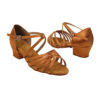 Very Fine Dance Shoes for Girls - 1670CG - Dark Tan Satin