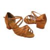 Very Fine Dance Shoes for Girls - 1670CG - Dark Tan Satin