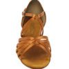 Very Fine Dance Shoes for Girls - 1670CG - Dark Tan Satin - Flamingo Sportswear