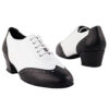 Very Fine Dance Shoes - 2008 - Black-White Leather size 10 - 1.5-inch heel|