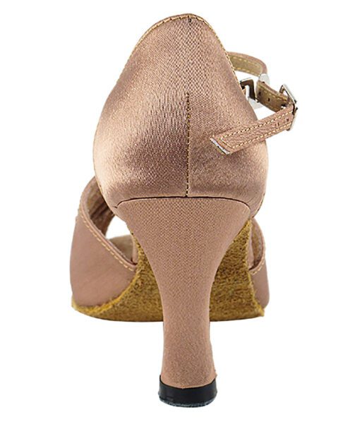 Discover the Elegance of Very Fine Ladies Dance Shoes 2709 in Brown Satin | Flamingo Sportswear