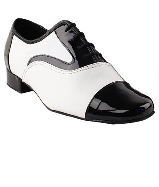 Very Fine Dance Shoes - 916102 Black Patent-White Leather