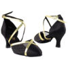 Very Fine Dance Shoes - 9622 - Black Satin-109 Mesh  2.5-inch Heel size 10 - 2.5-inch heel|||