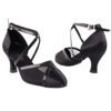 Very Fine Dance Shoes - 9622 - Black Satin-Black Mesh  2.5-inch Heel size 10 - 2.5-inch heel|||