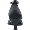 Very Fine Dance Shoes - 9622 - Black Satin-Black Mesh 2.5-inch Heel - Flamingo Sportswear