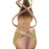 Very Fine Dance Shoes - 9622 - Brown Satin-Gold Mesh 2.5-inch Heel - Flamingo Sportswear
