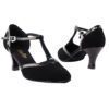 Very Fine Dance Shoes - 9627 - Black Nubuck-Black Trim  2.5-inch Heel size 10 - 2.5-inch heel|||