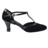 Very Fine Dance Shoes - 9627 - Black Nubuck-Black Trim 2.5-inch Heel - Flamingo Sportswear