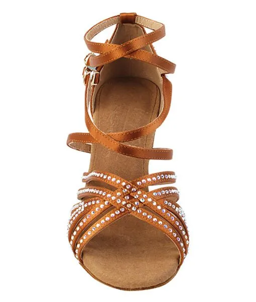 Very Fine Ladies Latin, Rhythm, Salsa Dance Shoes - Crystal Collection S1006CC | Flamingo Sportswear