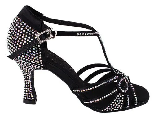 Salsa Dance Shoes - Crystal Collection S1008CC|||