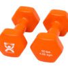 CanDo Vinyl Coated Dumbbells, Orange (10 lb),