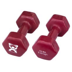 Cando Vinyl Coated Dumbbells - 12 lb. - Pair