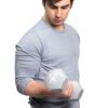 Cando Vinyl Coated Dumbbells for Your Workout - Silver - 15 lb. - Pair | Flamingo Sportswear