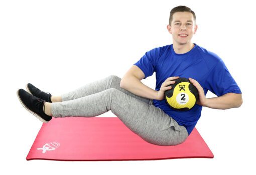 Enhance Your Workouts with Cando Firm Medicine Ball in Yellow, 2 Lbs. | Flamingo Sportswear
