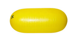 Discover the Cando Inflatable Exercise Straight Roll in Vibrant Yellow!