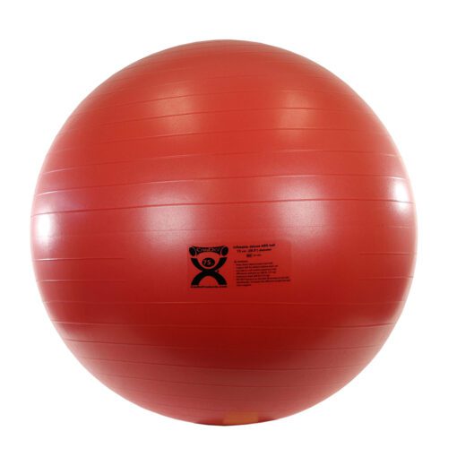 Get Fit with the Cando Inflatable Exercise Ball - Red & Extra Thick
