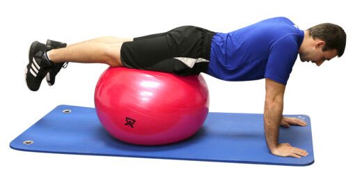 Discover the Benefits of the CanDo Inflatable Exercise Ball - Red - 30" (75 cm) | Flamingo Sportswear
