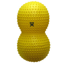 Cando Inflatable Exercise Sensi-Saddle Roll in Yellow - 16" Dia x 35" L