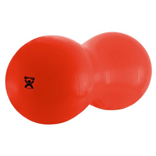 Cando Inflatable Exercise Saddle Roll in Red - 28" Dia x 47" L