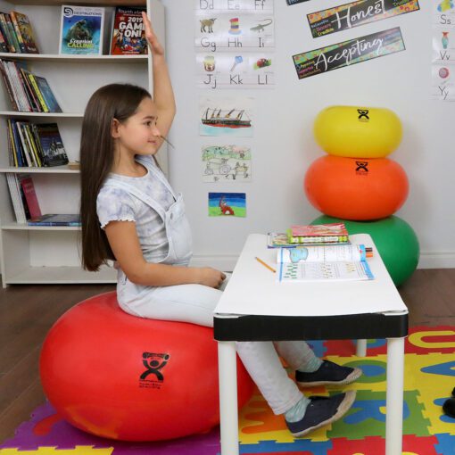 CanDo 30" Red Inflatable Donut Ball – Versatile for Balance, Core & Fitness! | Flamingo Sportswear