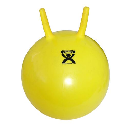 CanDo Inflatable Exercise Jump Ball - Yellow - 16" (40 cm): Experience Fun and Fitness