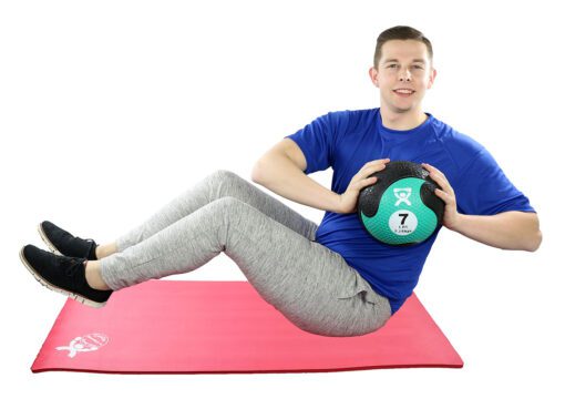 Enhance Your Workout with the Cando Firm Medicine Ball in Green, 7 Lbs. | Flamingo Sportswear
