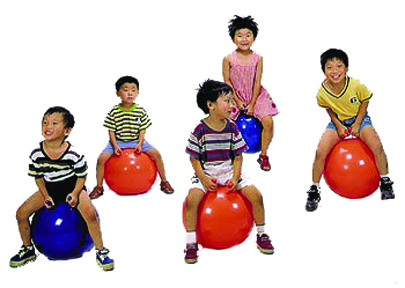 CanDo 18" Red Inflatable Jump Ball – Fun, Fitness & Active Play! | Flamingo Sportswear