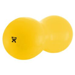 Cando Inflatable Exercise Saddle Roll in Yellow - 16" Dia x 35" L