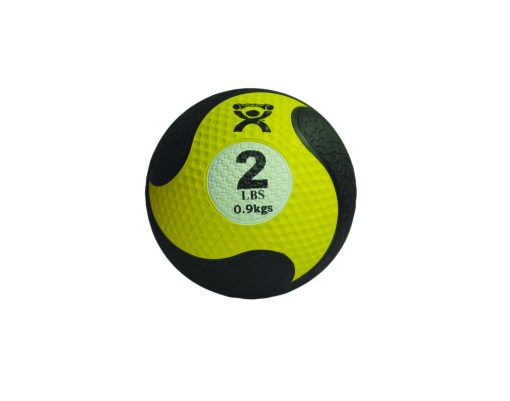 Cando, Firm Medicine Ball, 8" Diameter, Yellow, 2 Lbs.