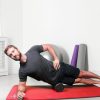 CanDo Black Composite Foam Roller 6"x12" Round Extra Firm for Ultimate Recovery | Flamingo Sportswear