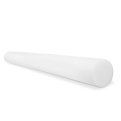 Cando Slim White PE Foam Roller - 3" X 36" - Round