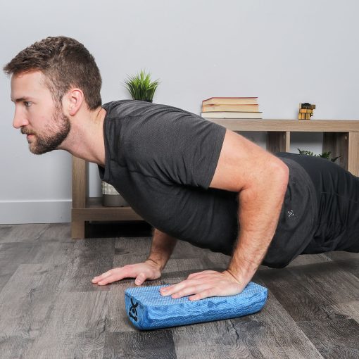 CanDo Blue EVA Foam Roller 6"x12" Half-Round Extra Firm: Strength & Flexibility | Flamingo Sportswear