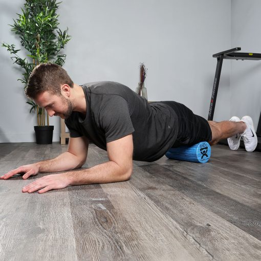 CanDo Blue EVA Foam Roller 6" x 36" Round Extra Firm for Flexibility & Recovery | Flamingo Sportswear